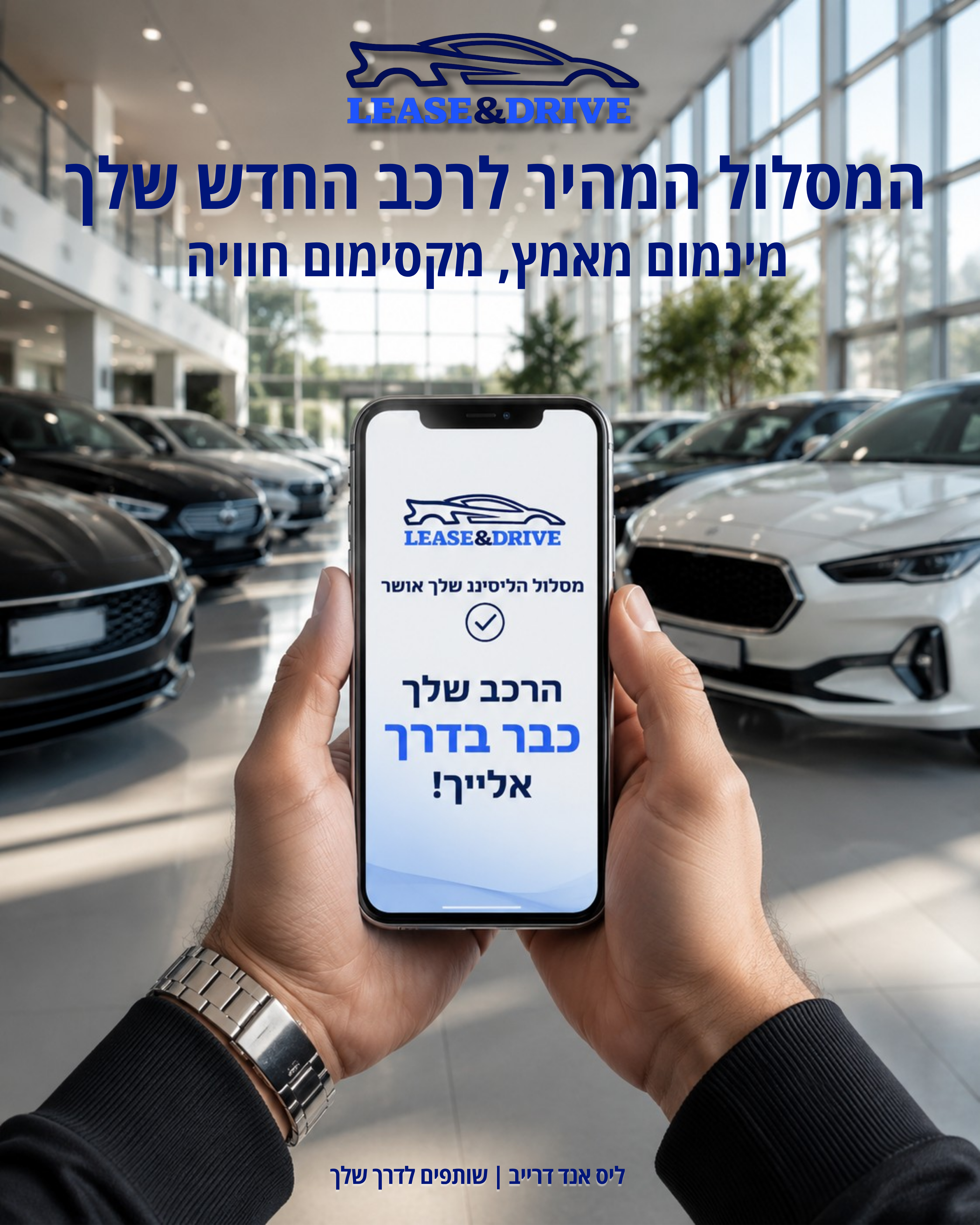 צוות Lease & Drive מלווה לקוחות בקניית רכב חדש בתשלומים